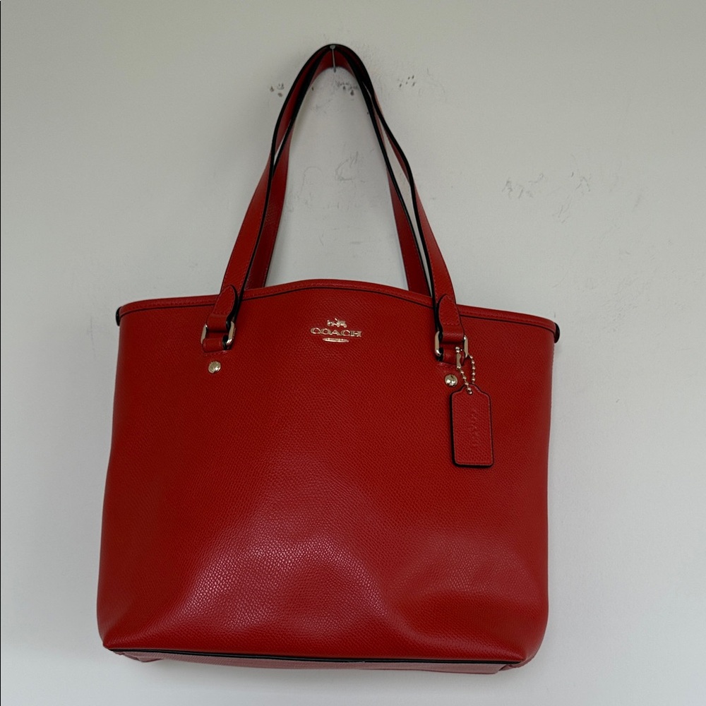 Coach Scarlet Leather Tote - Picture 3 of 14